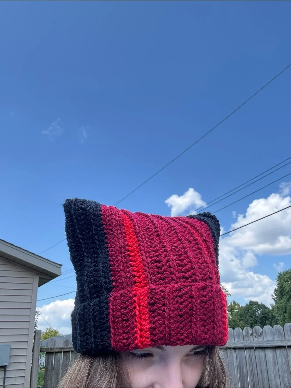Handmade Crochet Twenty One Pilots Clancy Cat Beanie